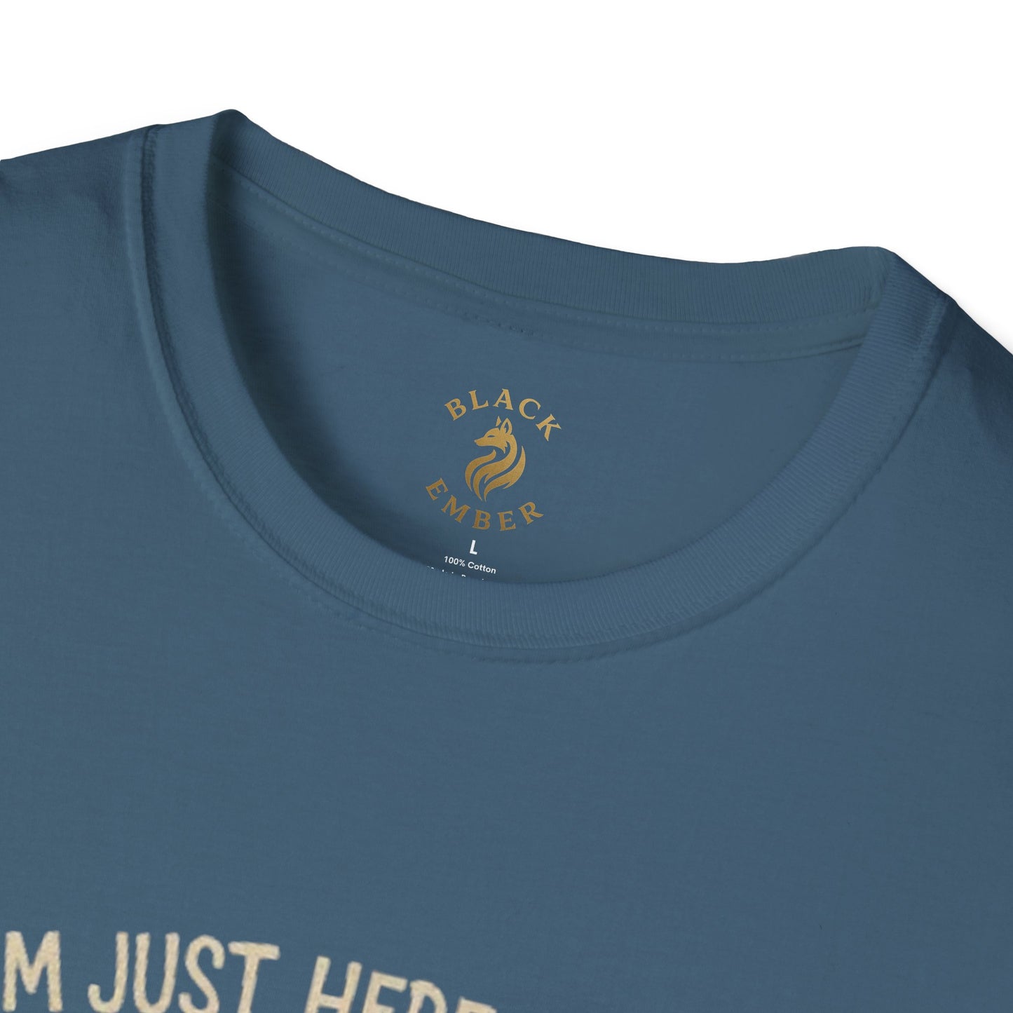 I'm just here for the mind control - Black Ember T-shirt