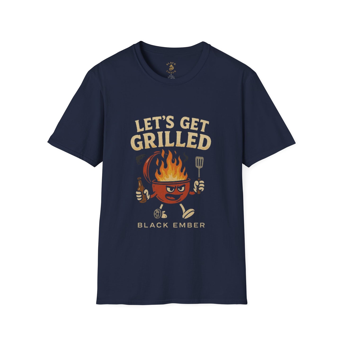 Let's Get Grilled - Black Ember T-shirt