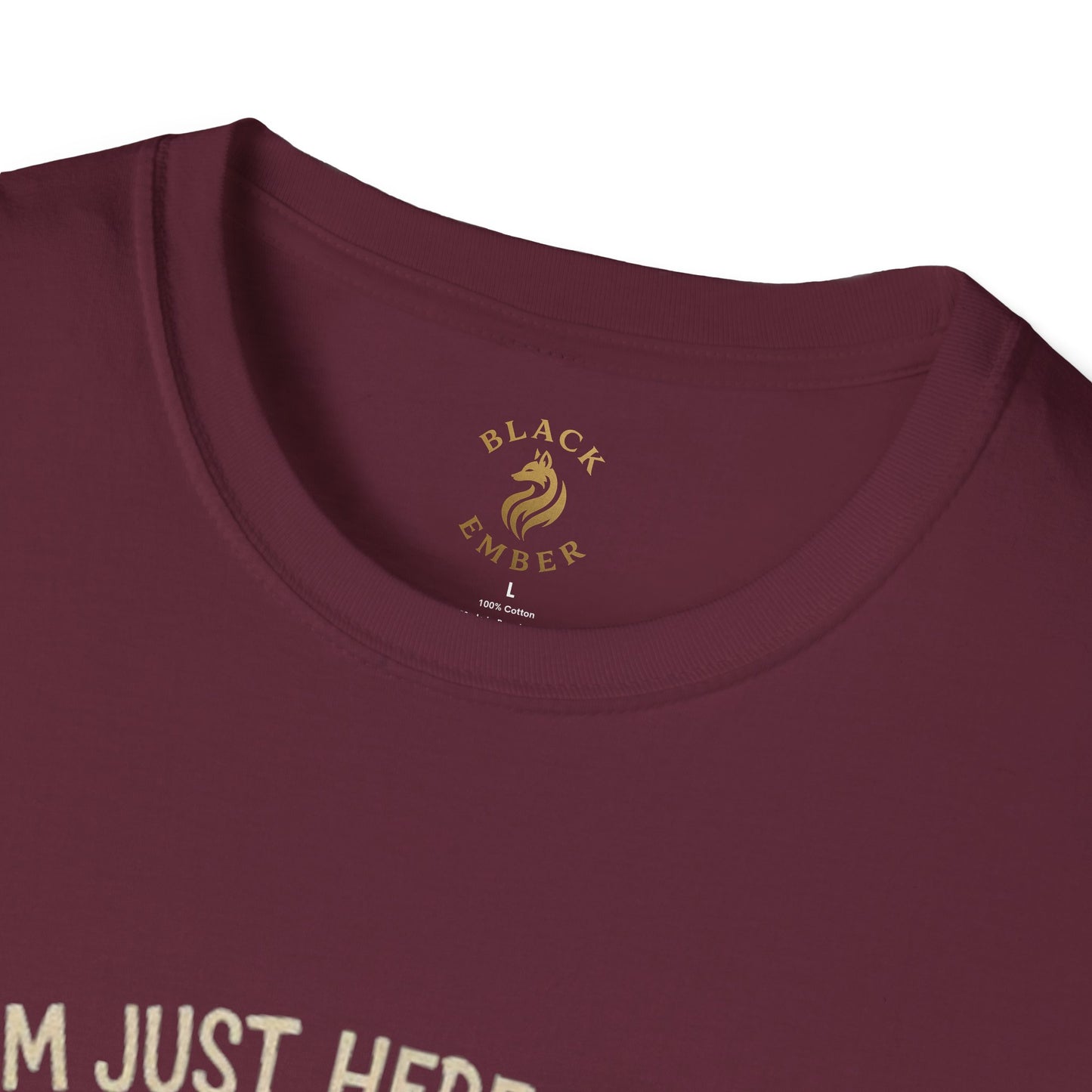 I'm just here for the mind control - Black Ember T-shirt
