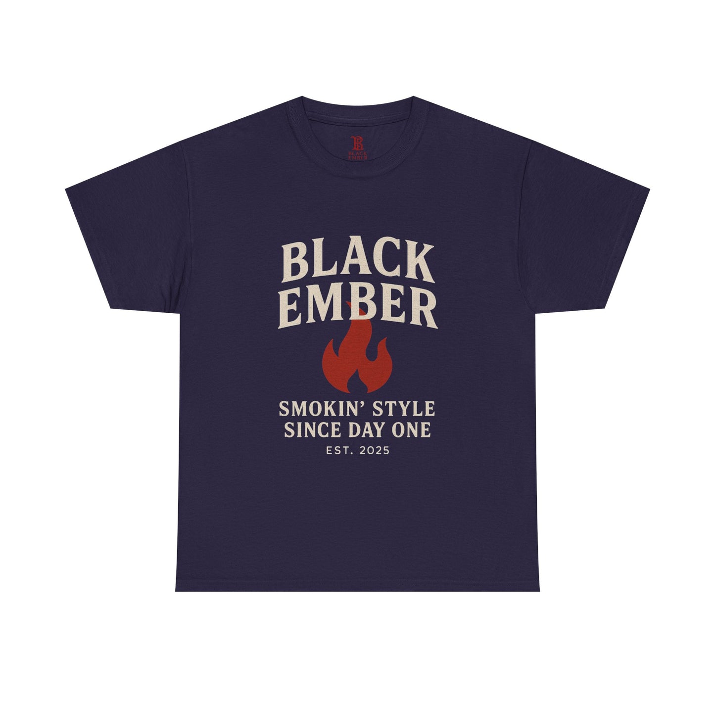 Smoky Style Unisex Tee | Black Ember Graphic Shirt, Casual Wear, Gift for Him, Streetwear, Summer Fashion, Trendy Outfit