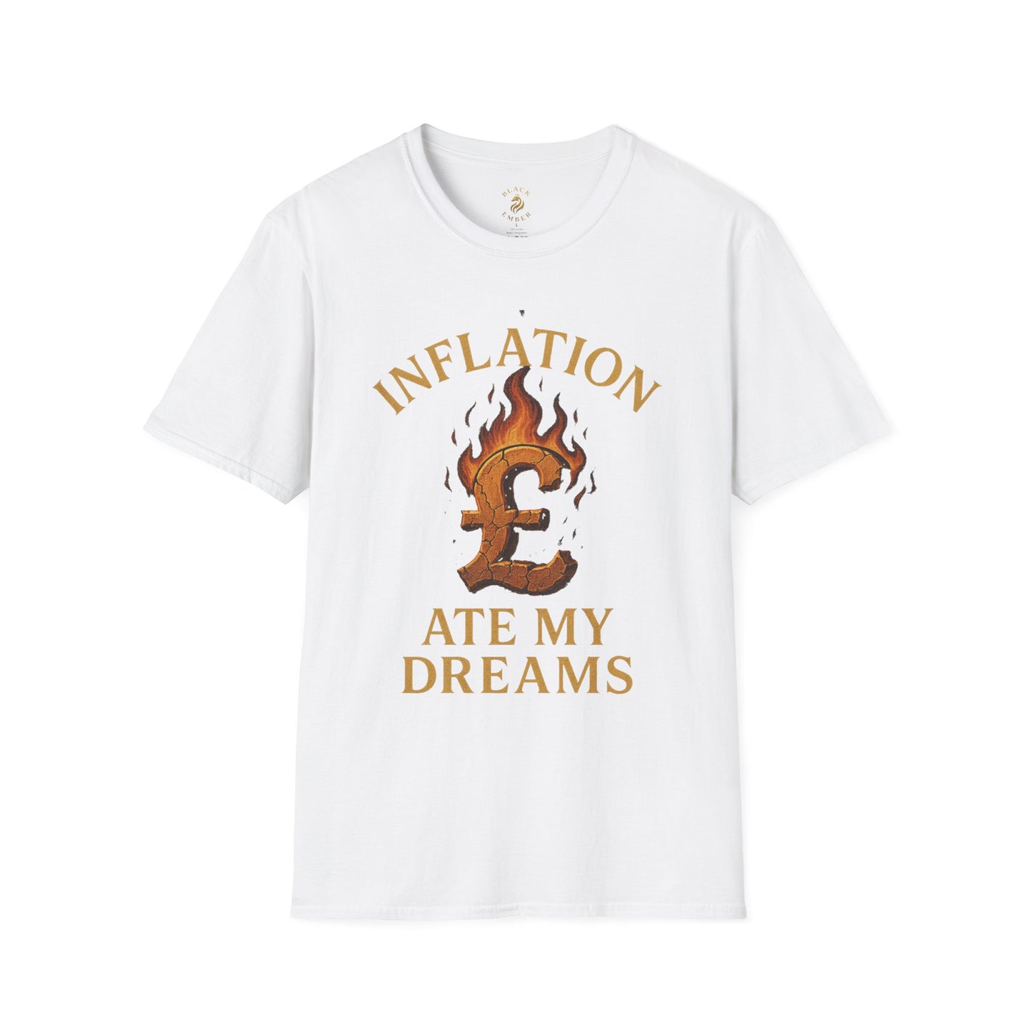 Inflation Ate My Dreams T-Shirt | Funny Graphic Tee, Unisex Softstyle Shirt, Casual Wear, Gift for Friends, Statement Apparel