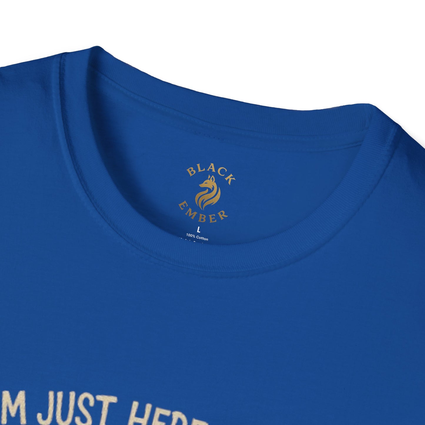 I'm just here for the mind control - Black Ember T-shirt