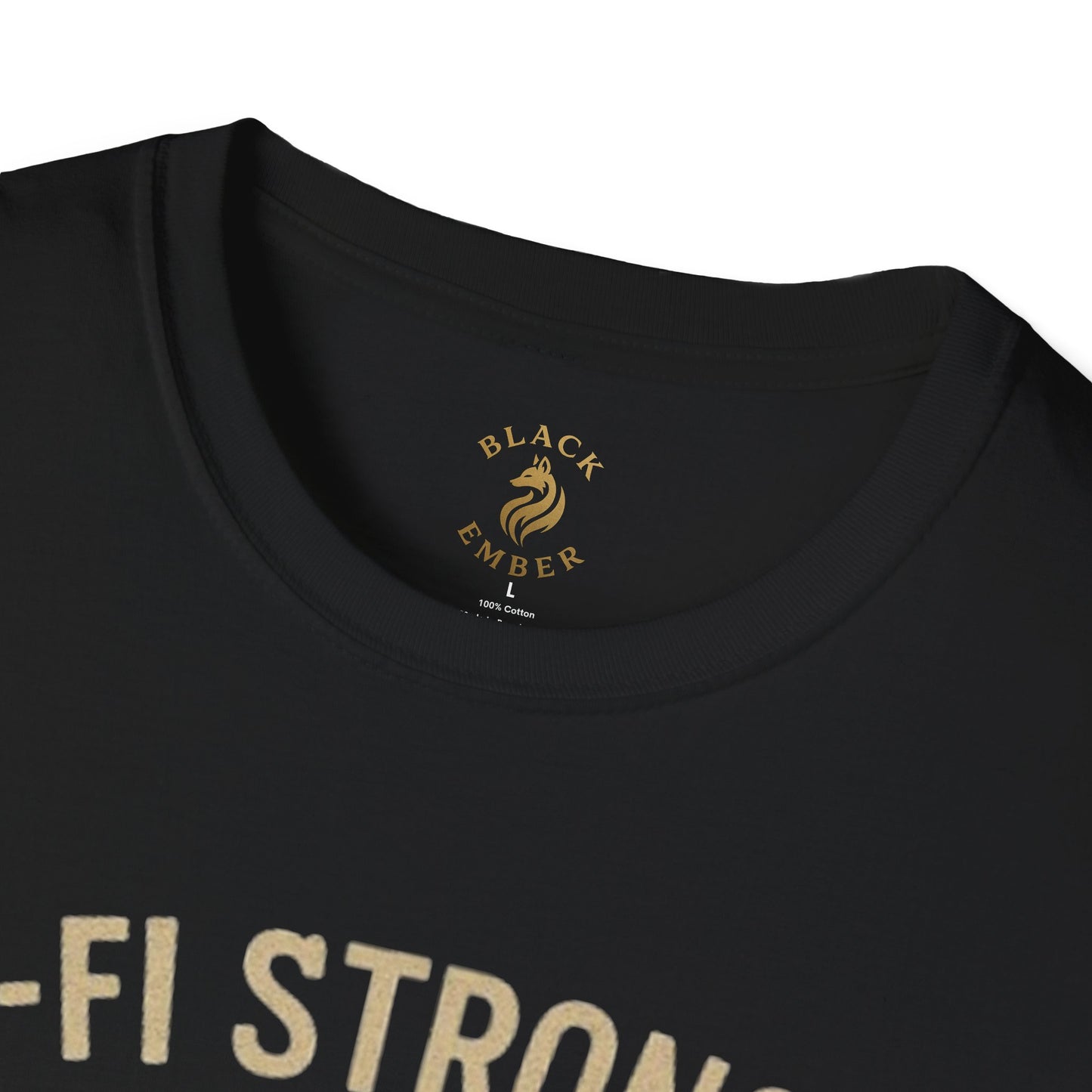 Wi-Fi Skeleton Black Ember T-Shirt