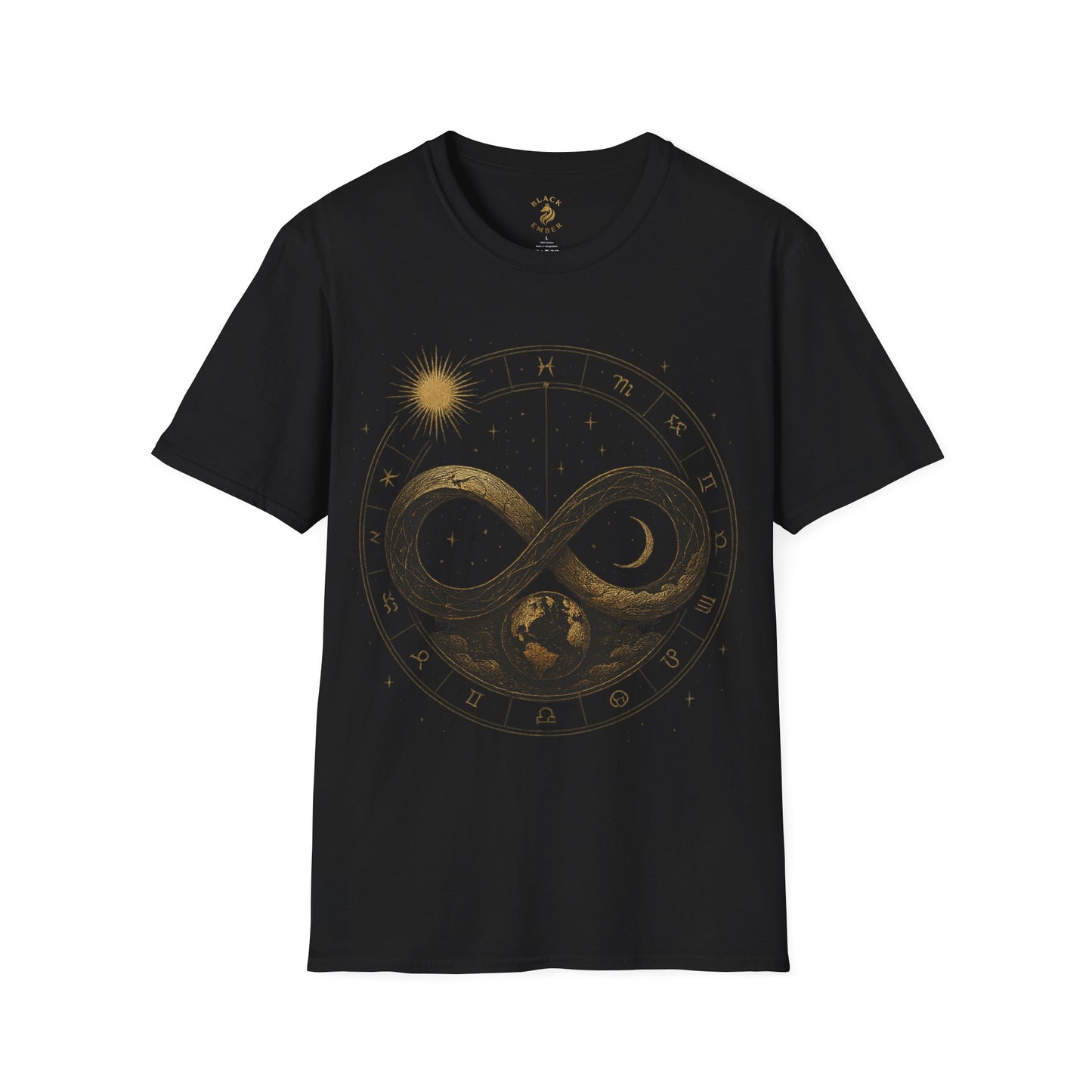 Cosmic Infinity T-Shirt, Unisex T-Shirt, Astrology Tee, Celestial Gift, Festival Apparel, Everyday Style