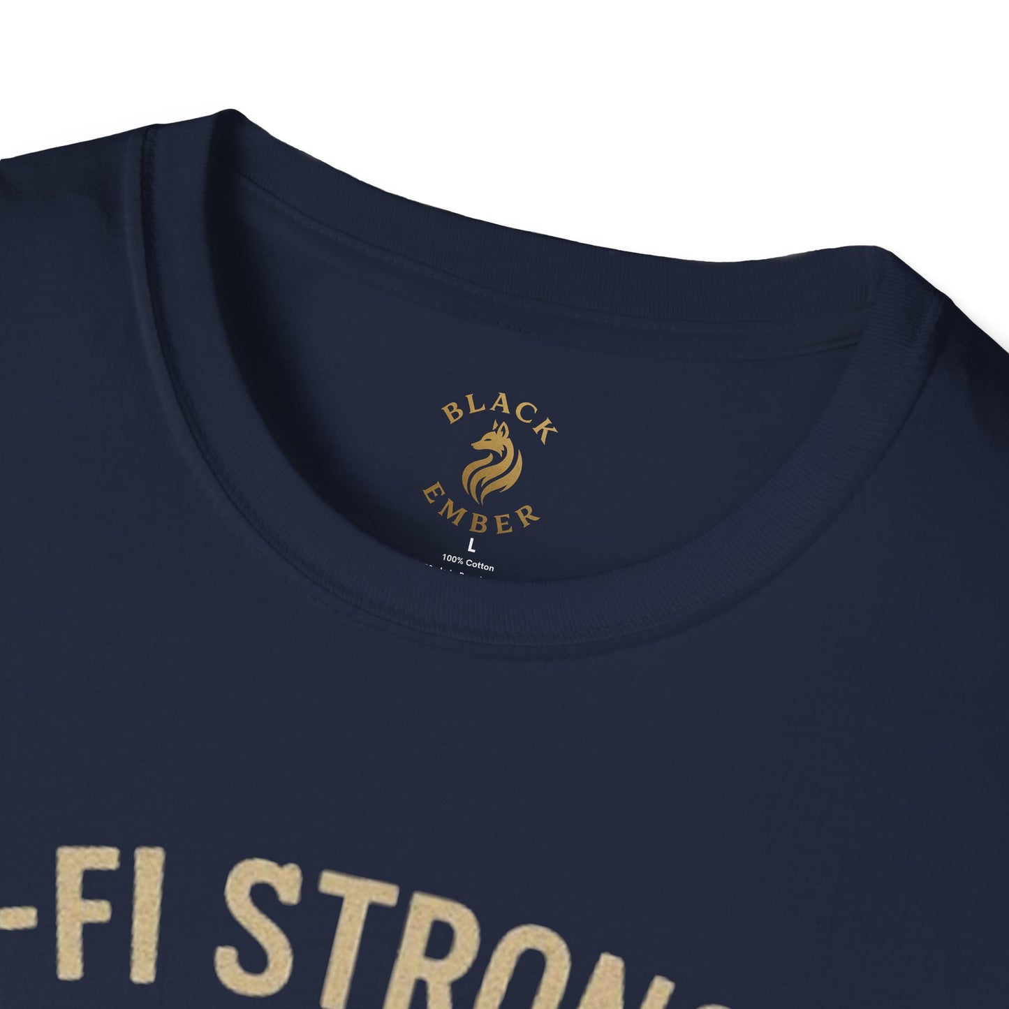Wi-Fi Skeleton Black Ember T-Shirt