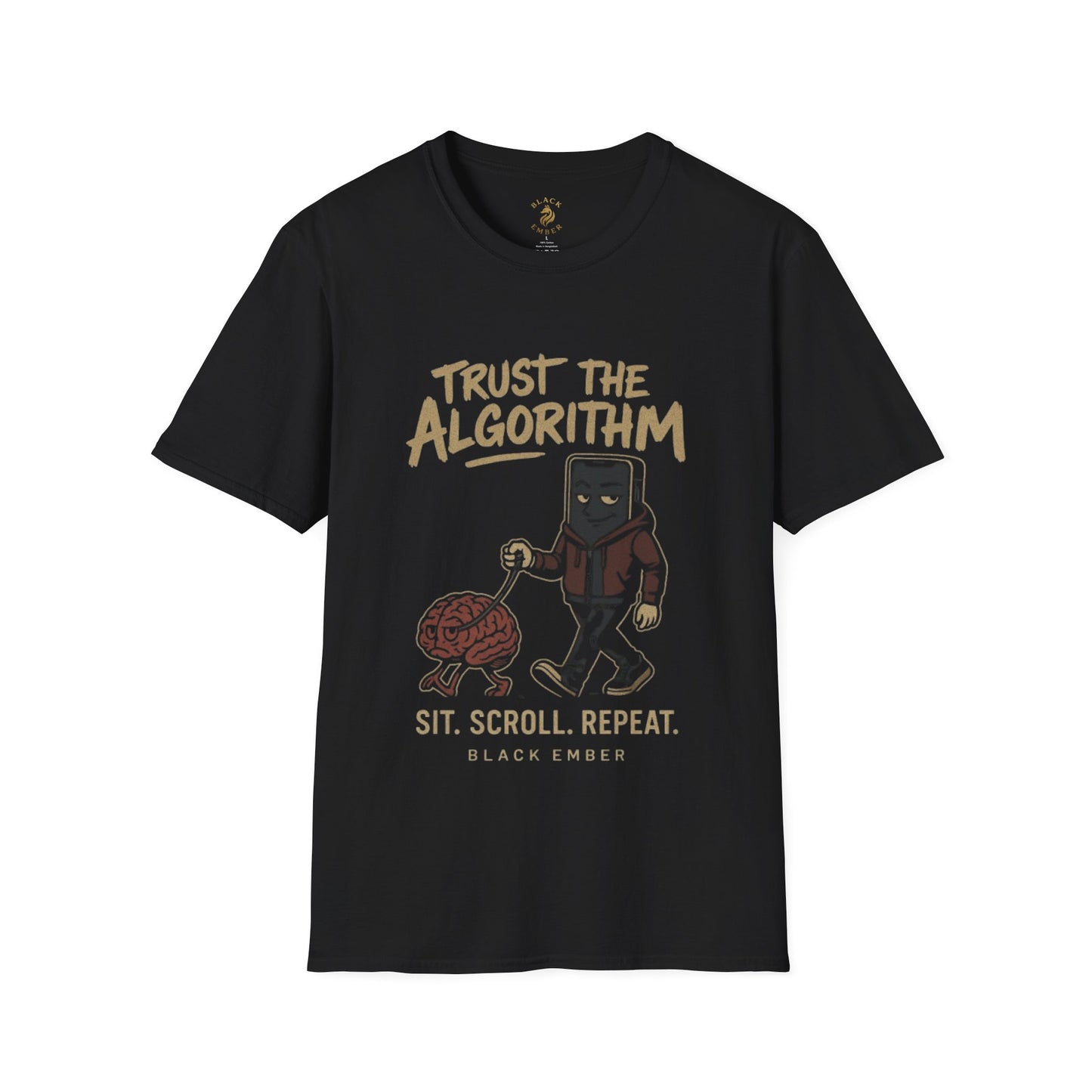 Trust the Algorithm Black Ember T-Shirt