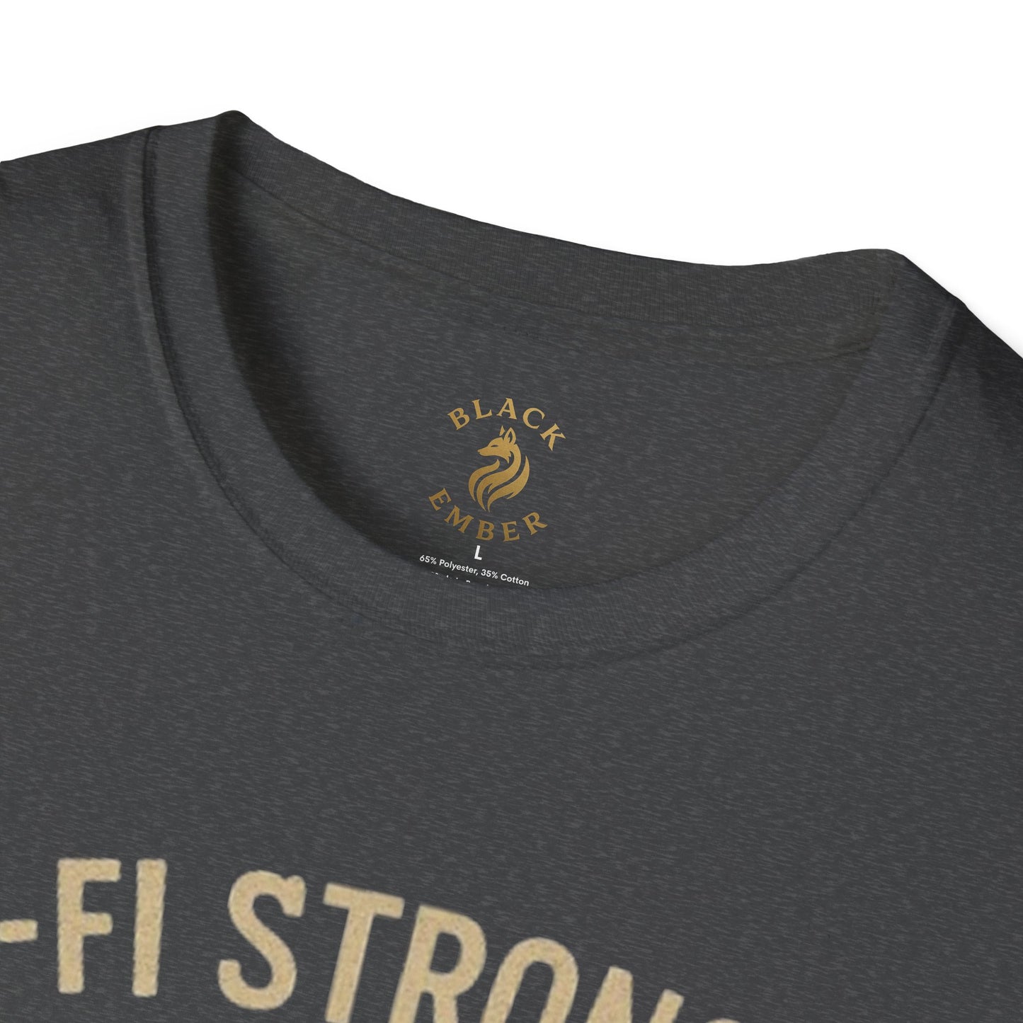 Wi-Fi Skeleton Black Ember T-Shirt