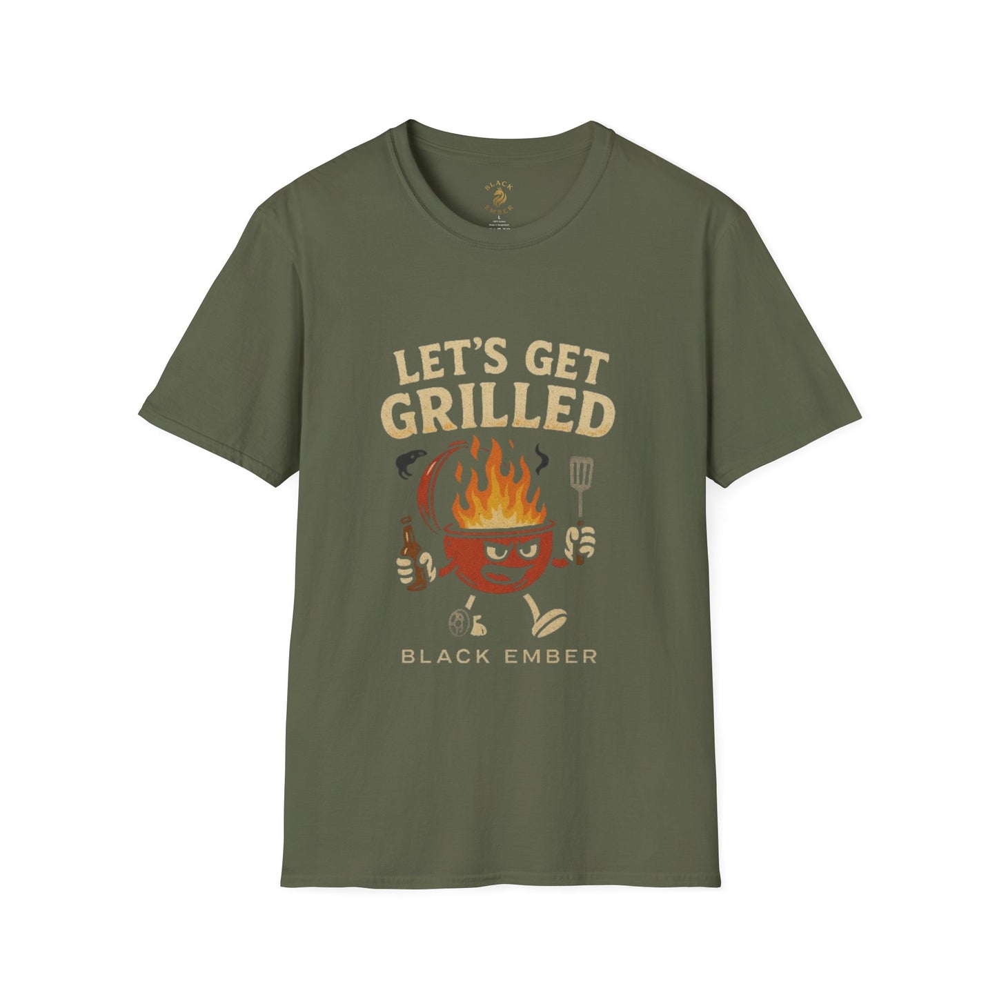 Let's Get Grilled - Black Ember T-shirt