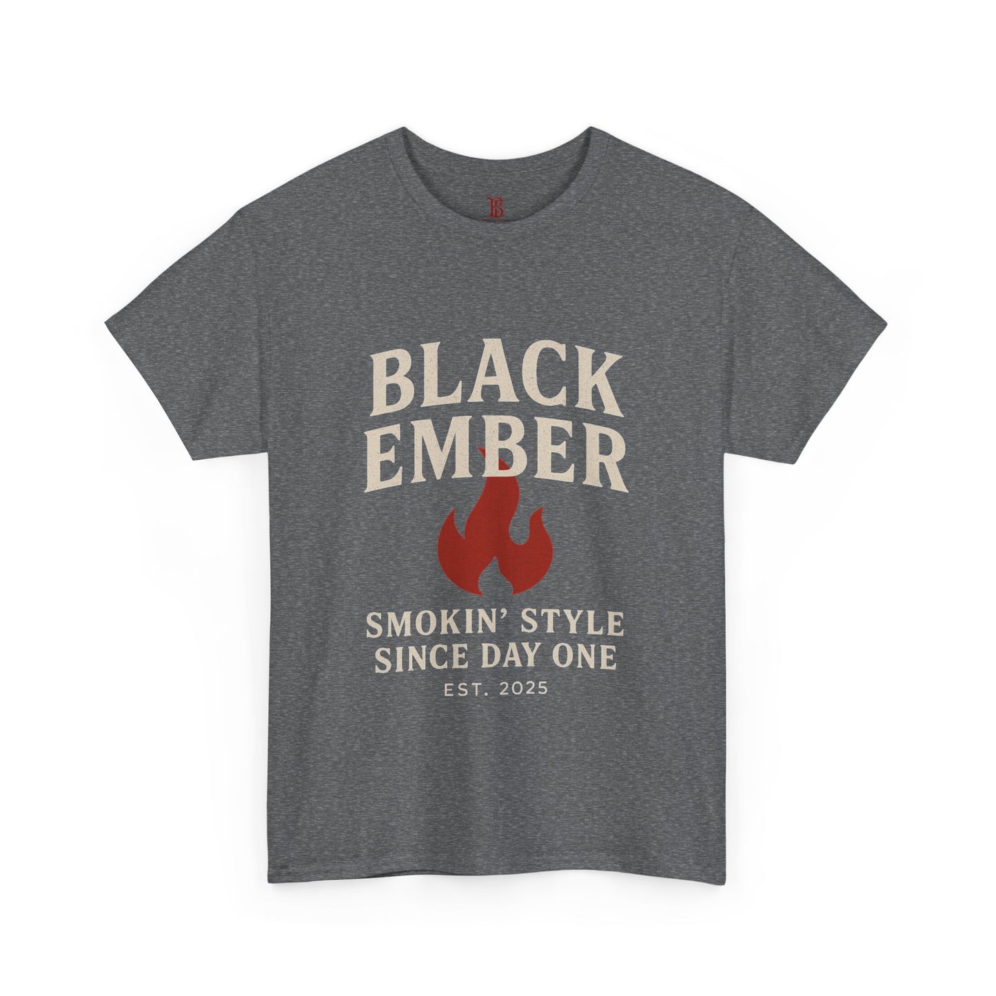 Smoky Style Unisex Tee | Black Ember Graphic Shirt, Casual Wear, Gift for Him, Streetwear, Summer Fashion, Trendy Outfit