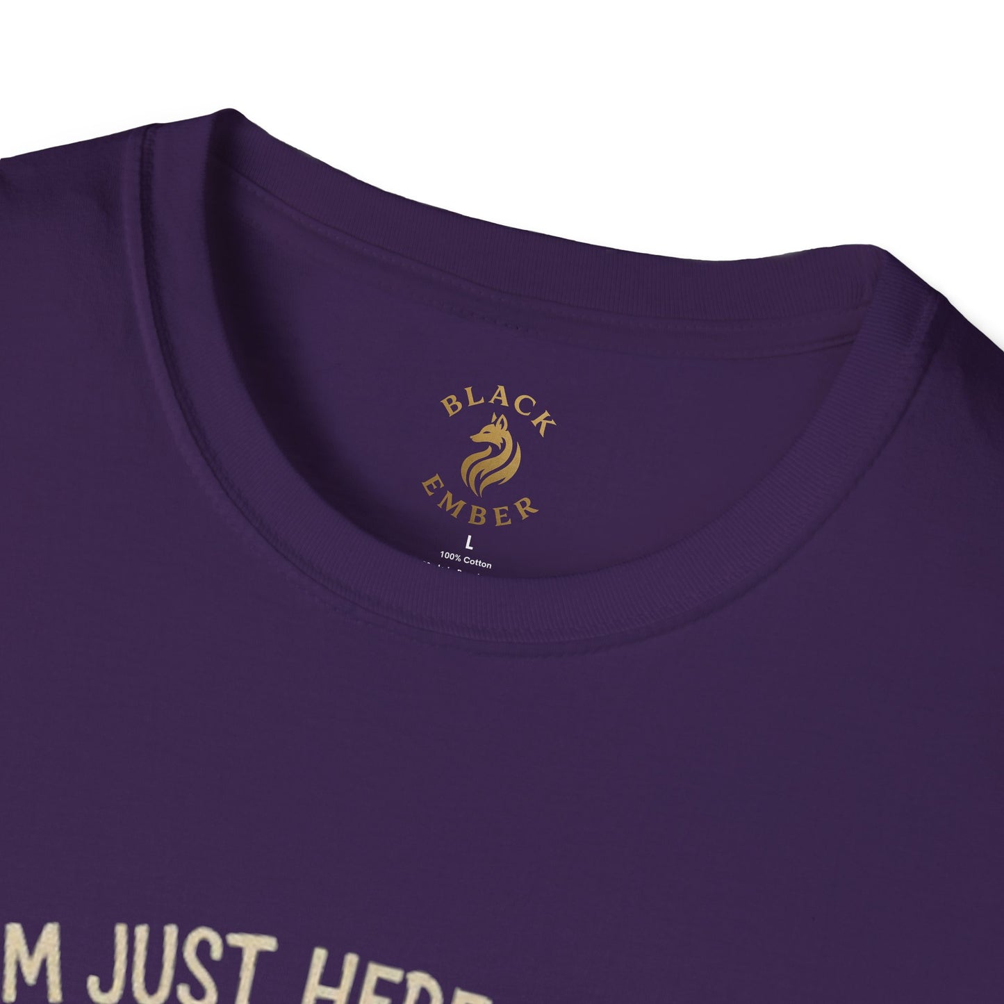 I'm just here for the mind control - Black Ember T-shirt