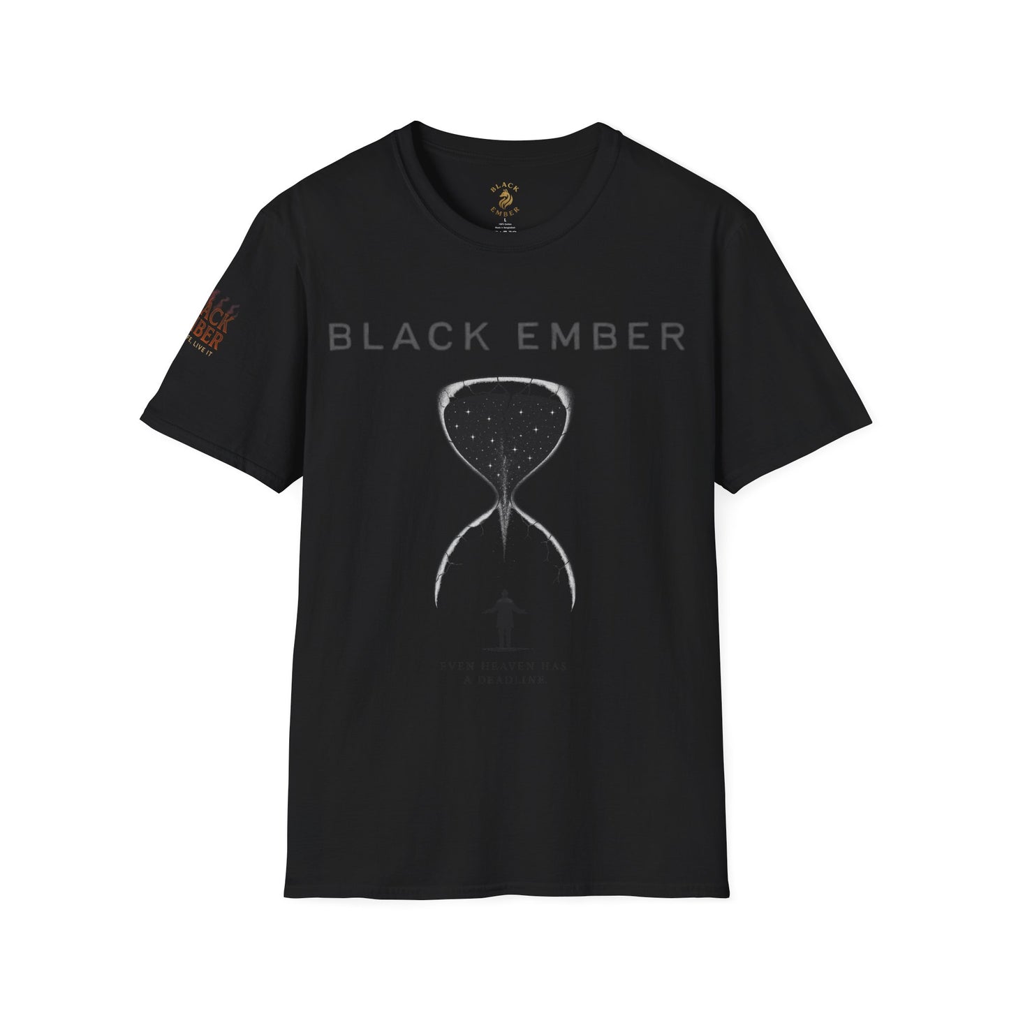 Timeless Black Ember Exclusive Tshirt - "The weight of light" / "One Life, Live It" Timeless by Design