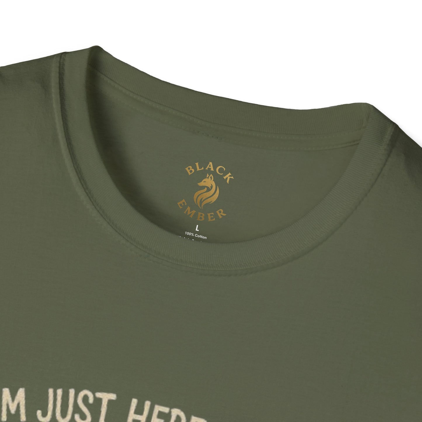 I'm just here for the mind control - Black Ember T-shirt