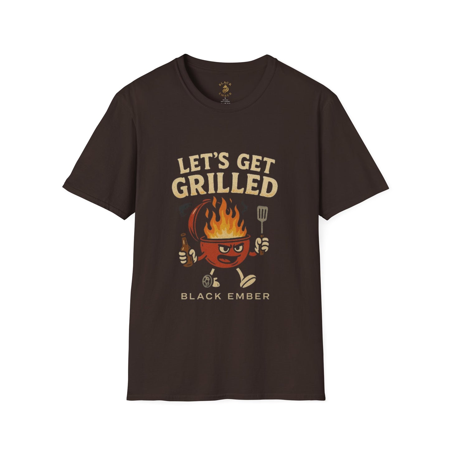 Let's Get Grilled - Black Ember T-shirt