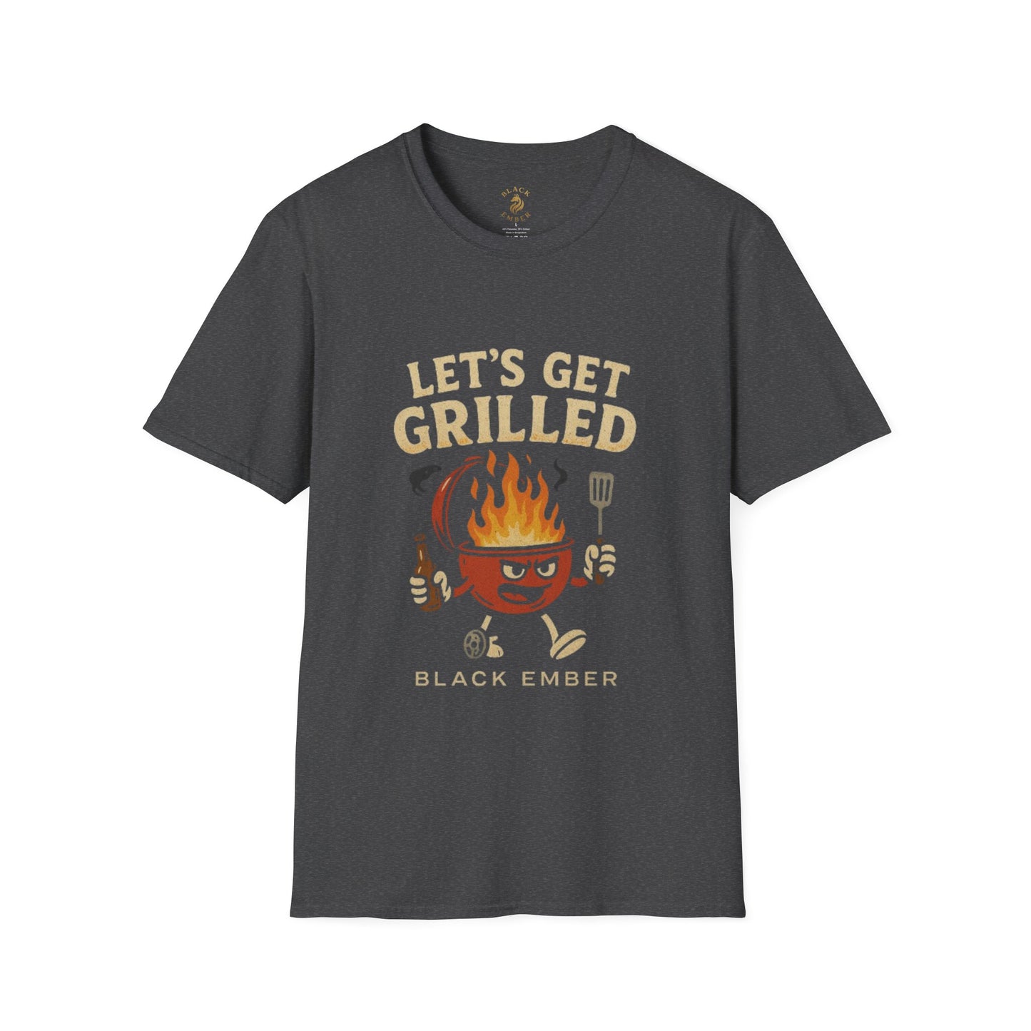Let's Get Grilled - Black Ember T-shirt