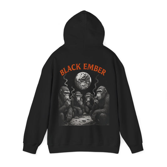 Black Ember Ape Gathering Moon Hoodie