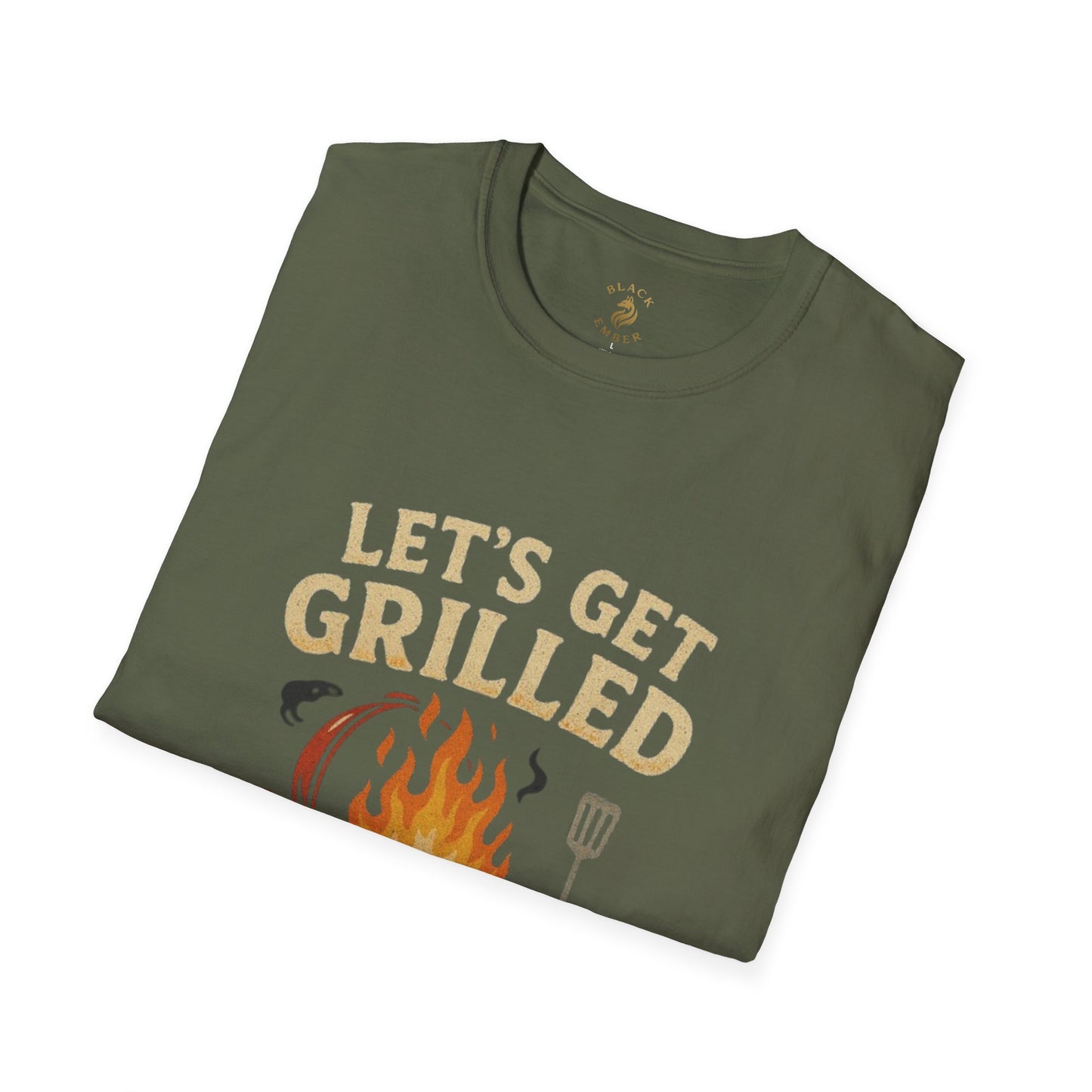 Let's Get Grilled - Black Ember T-shirt